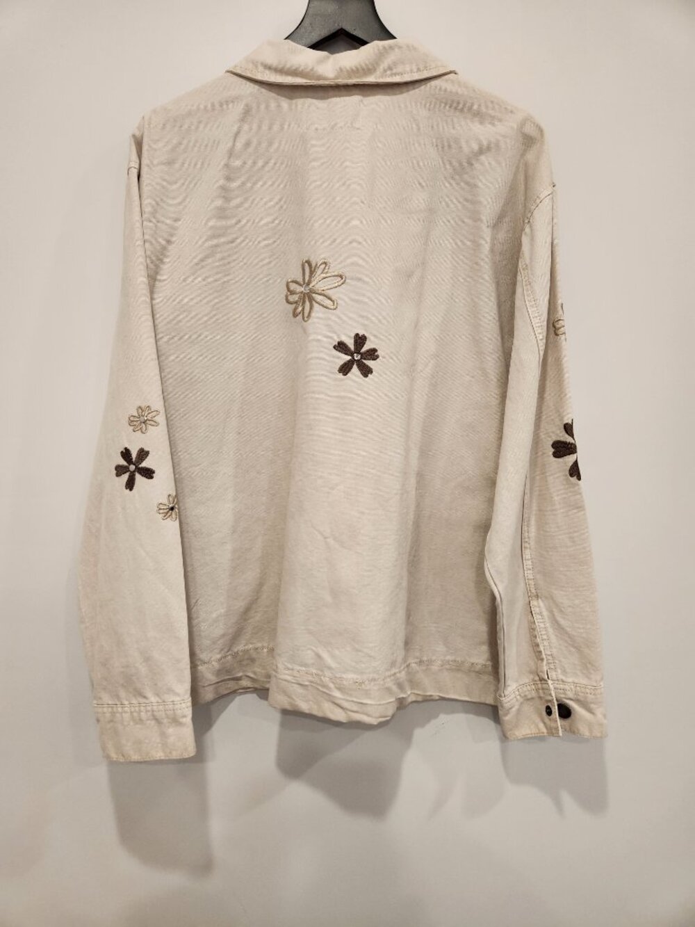 PacSun Floral Embroidered Cotton Utility Jacket XL - Picture 2 of 4